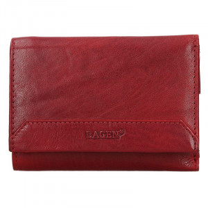 Dámska kožená peňaženka Lagen Jarmila - červená