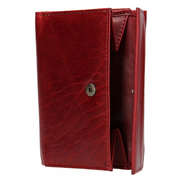 Dámska kožená peňaženka Lagen Jarmila - červená