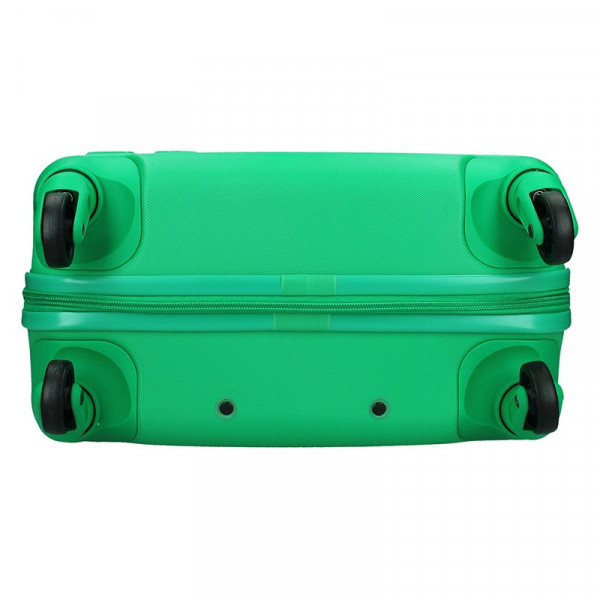 Kabínový cestovný kufor United Colors of Benetton Aura - zelená
