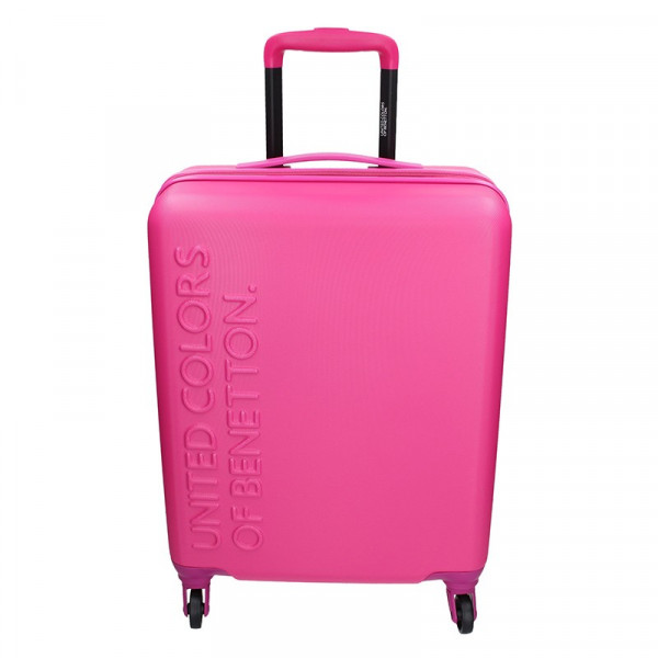 Kabínový cestovný kufor United Colors of Benetton Aura - růžová
