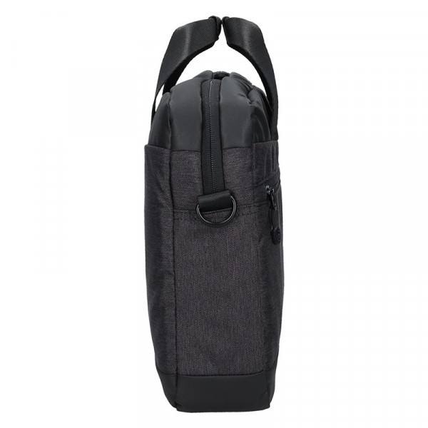 Pánska taška na notebook Bugatti Lopes - čierno-šedá