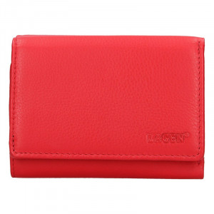 Dámska kožená peňaženka Lagen Norra - červená