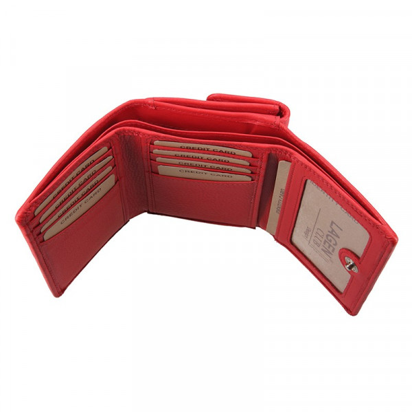 Dámska kožená peňaženka Lagen Norra - červená
