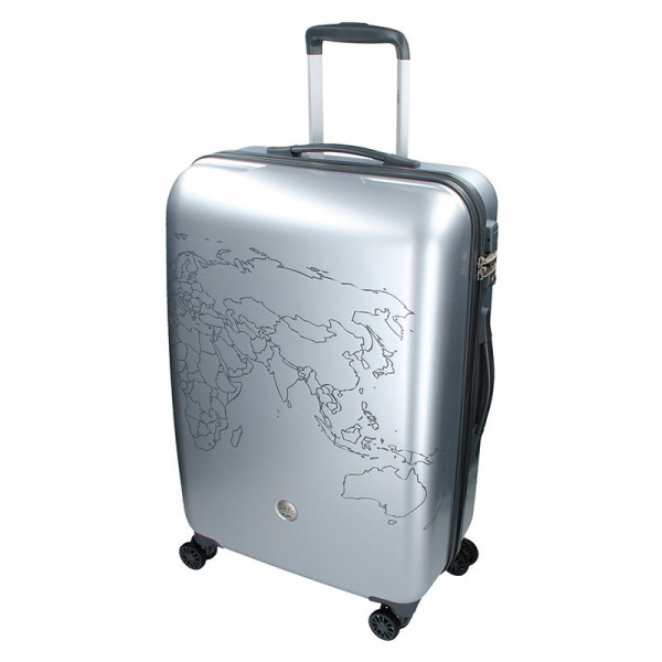Sada 3 cestovných kufrov Ciak Roncato World S, M, L - strieborná