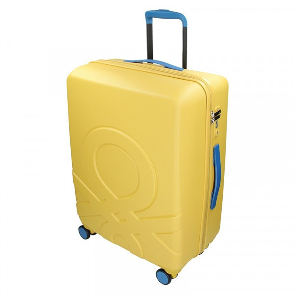 Sada 3 cestovných kufrov United Colors of Benetton Kanes S,M,L - žltá