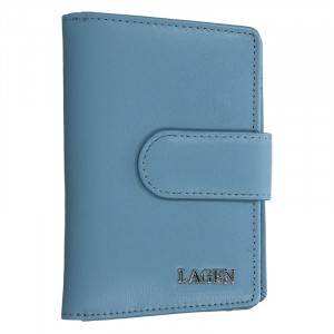 Dámska kožená peňaženka Lagen Kamila - modrá