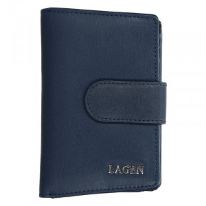 Dámska kožená peňaženka Lagen Kamila - tmavo modrá