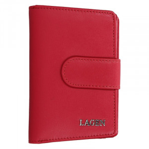 Dámska kožená peňaženka Lagen Kamila - červená