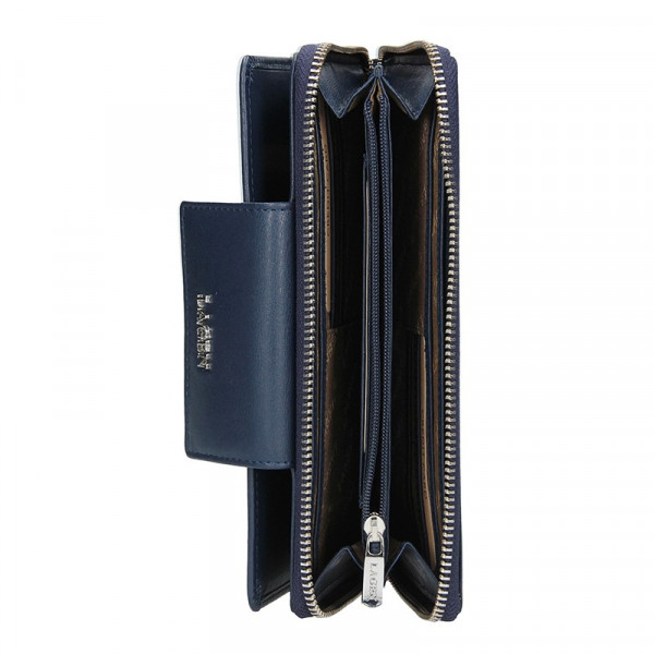 Dámska kožená peňaženka Lagen Zora - tmavo modrá