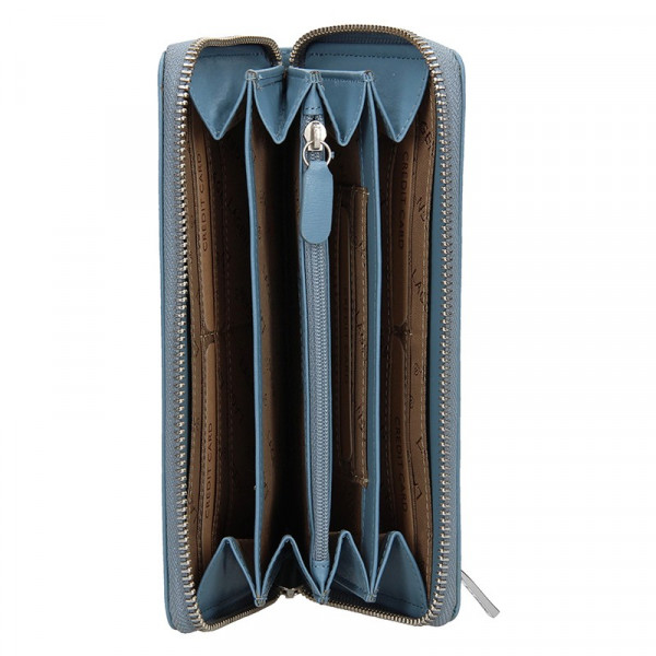 Dámska kožená peňaženka Lagen Dita - modrá