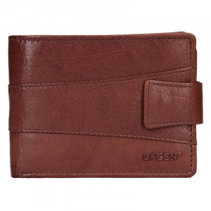 Pánska kožená peňaženka Lagen Kevin - hnedá
