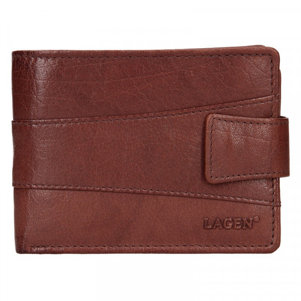 Pánska kožená peňaženka Lagen Kevin - hnedá