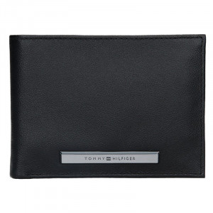Pánska kožená peňaženka Tommy Hilfiger Levron - čierna