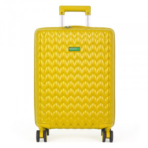 Kabínový cestovný kufor United Colors of Benetton Aura S - žltá