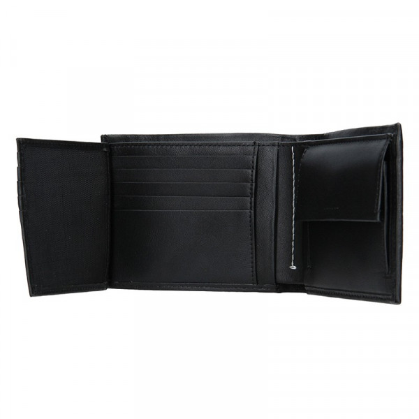 Pánska kožená peňaženka Calvin Klein Phillip - čierna
