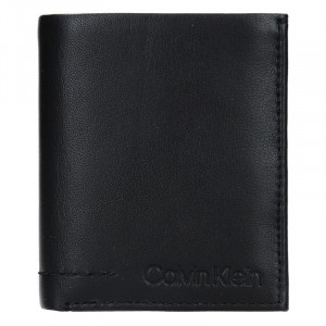 Pánska kožená peňaženka Calvin Klein Hopper - čierna