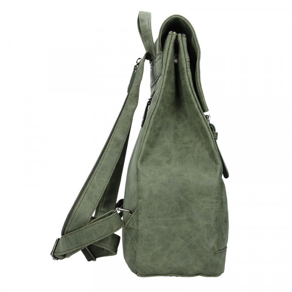 Moderní dámský batoh Enrico Benetti Vilma - tmavě zelená