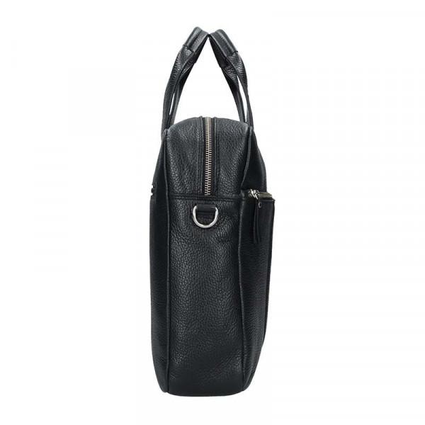 Luxusná pánska kožená taška Daag Roma - čierna