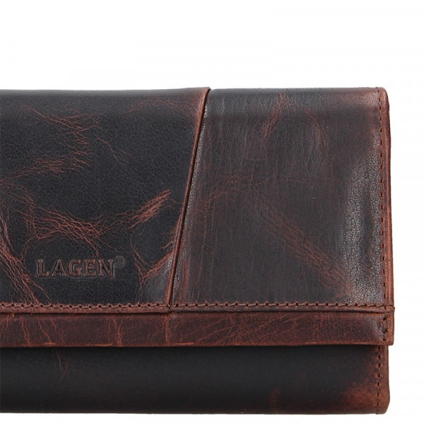 Dámska kožená peňaženka Lagen Anna - hnedá