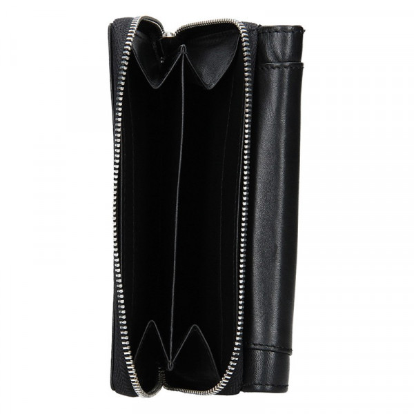 Dámska kožená peňaženka Lagen Loretta - čierna