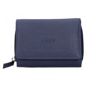 Dámska kožená peňaženka Lagen Malva - modrá
