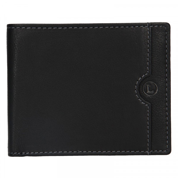 Pánska kožená peňaženka Lagen Olha - čierna