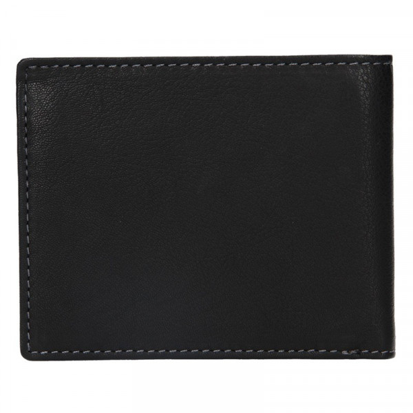 Pánska kožená slim peňaženka Lagen Olha - čierna