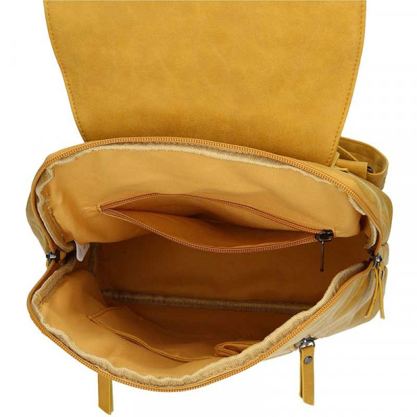 Moderný dámsky batoh Enrico Benetti Tinna - žltá