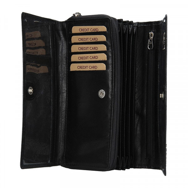 Dámska kožená peňaženka Lagen Milena - čierna