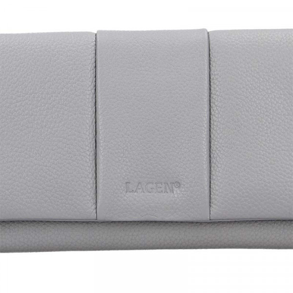 Dámska kožená peňaženka Lagen Nicol - šedá