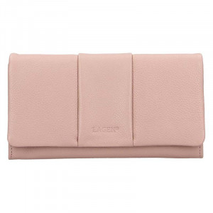 Dámska kožená peňaženka Lagen Nicol - ružová