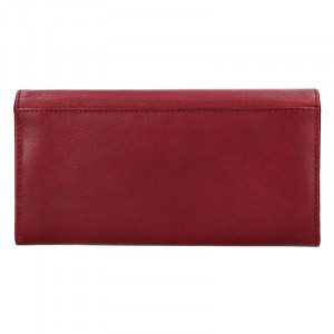 Dámska kožená peňaženka Lagen Diona - červeno-čierná