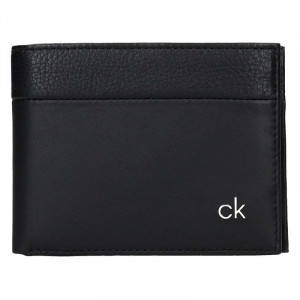 Pánska kožená peňaženka Calvin Klein Lukes - čierna