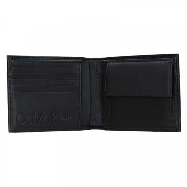 Pánska kožená peňaženka Calvin Klein Lukes - čierna