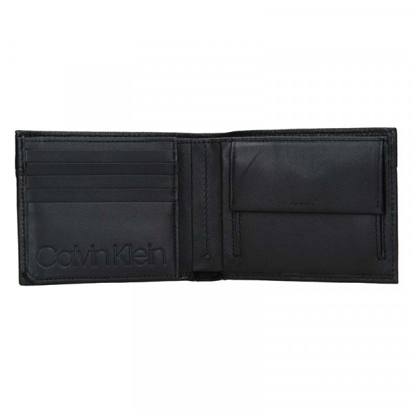 Pánska kožená peňaženka Calvin Klein Dominic - čierna