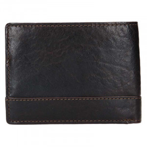 Pánska kožená peňaženka Lagen Tex - tmavo hnedá