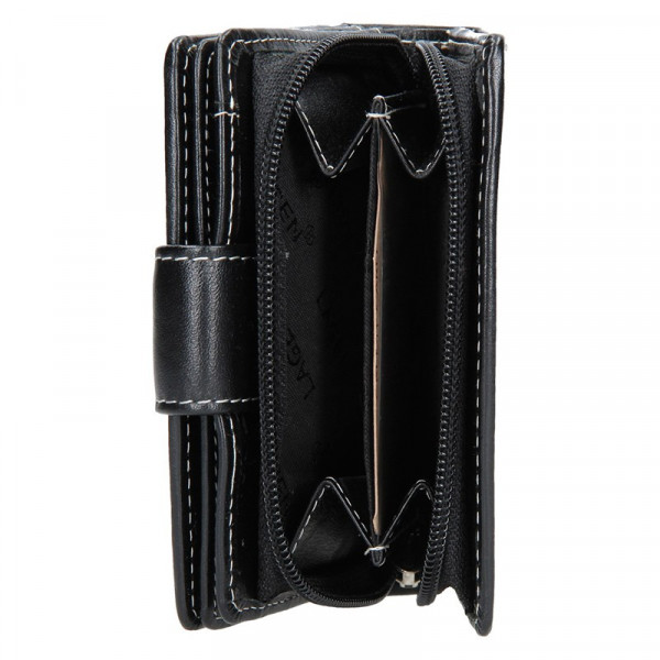 Dámska kožená peňaženka Lagen Marcela - čierna