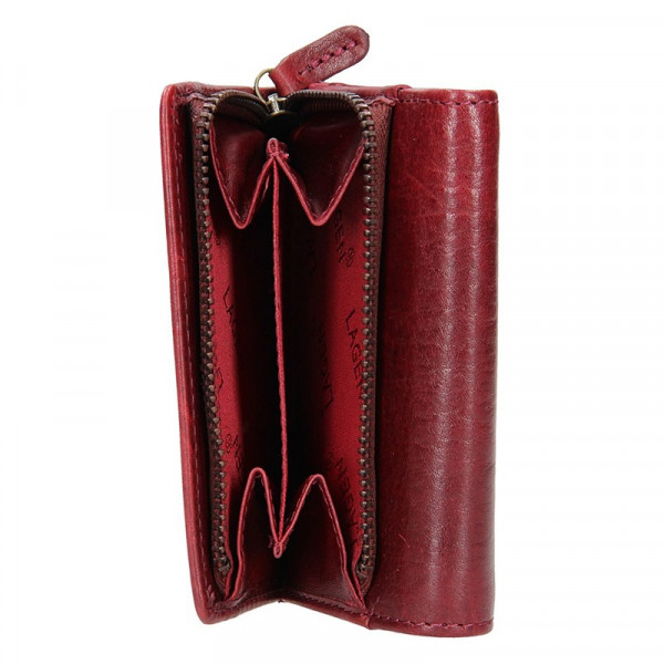 Dámska kožená peňaženka Lagen Jalena - vínová