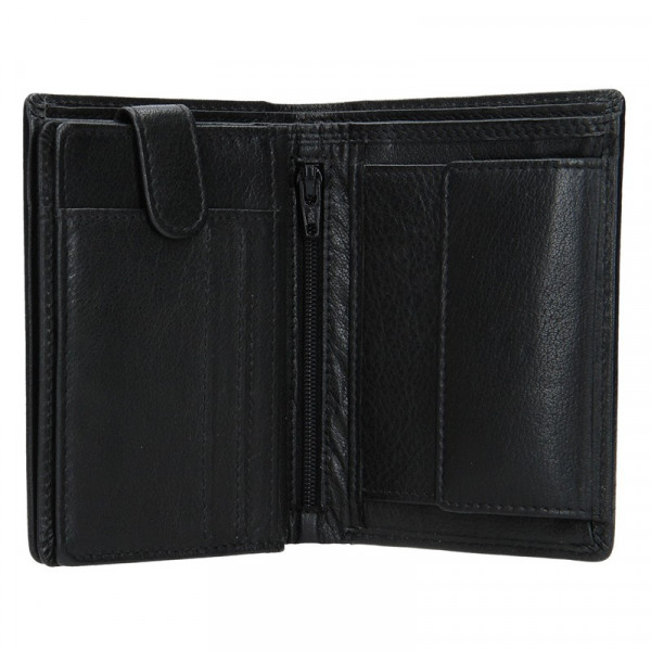 Pánska kožená peňaženka Lagen Pavlov - čierna