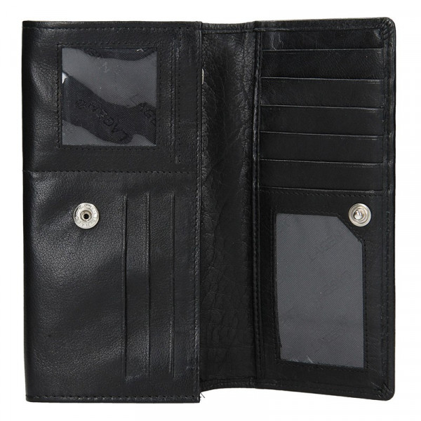 Dámska kožená peňaženka Lagen Inge - čierná