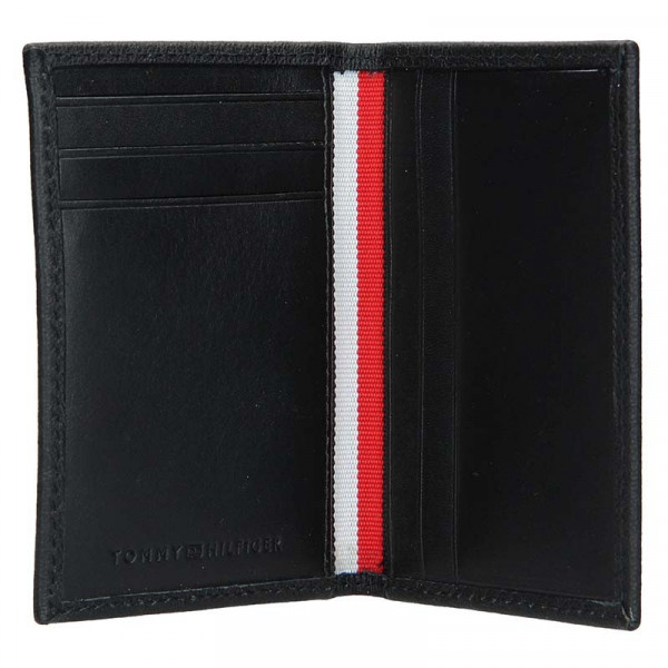 Malá pánska kožená peňaženka Tommy Hilfiger Abel - čierna