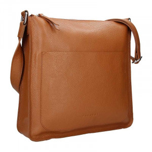 Dámska kožená kabelka Facebag Lima - hnedá