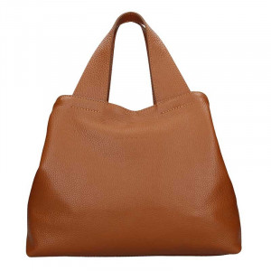 Dámska kožená kabelka Facebag Sofi - Hnedá