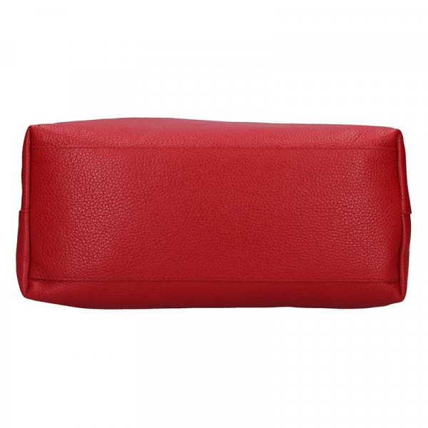 Dámska kožená kabelka Facebag Sofi - červená