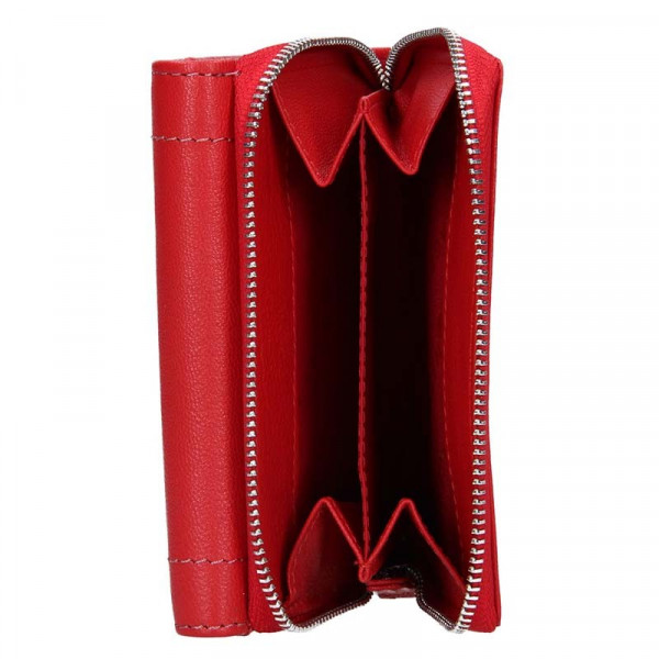 Dámska kožená peňaženka Lagen Aiga - červená