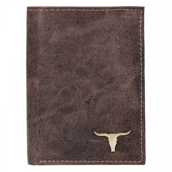 Pánska kožená peňaženka Wild Buffalo Tom - hnedá