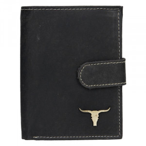 Pánska kožená peňaženka Wild Buffalo Don - čierna