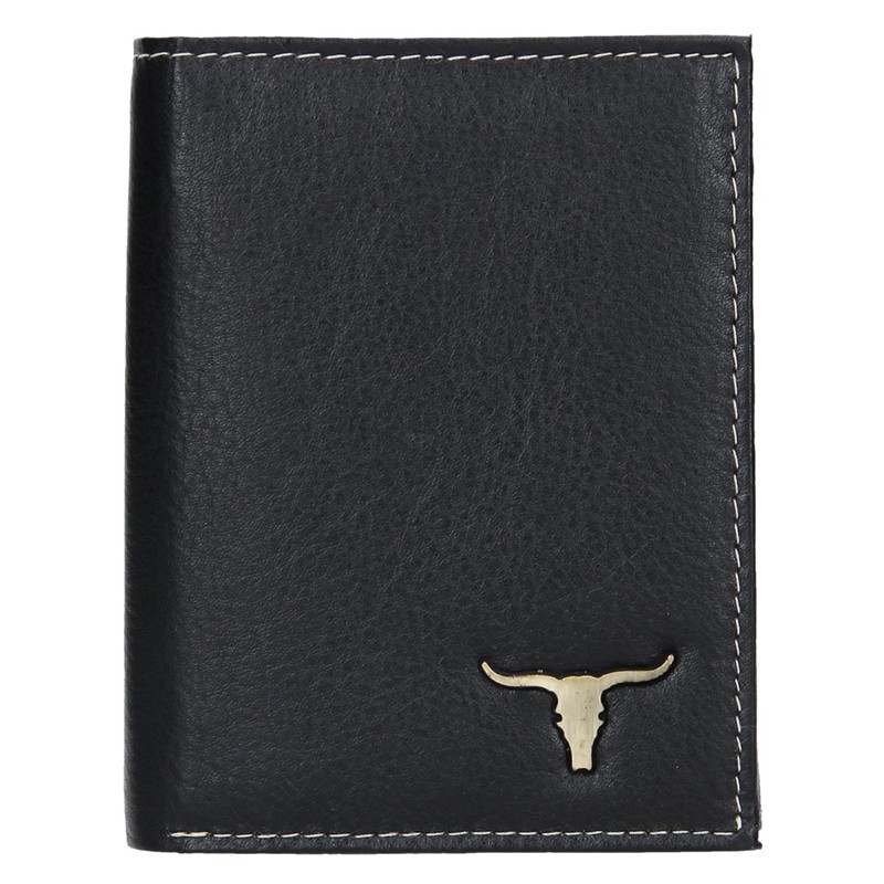 Pánska kožená peňaženka Wild Buffalo Rudolf- čierna