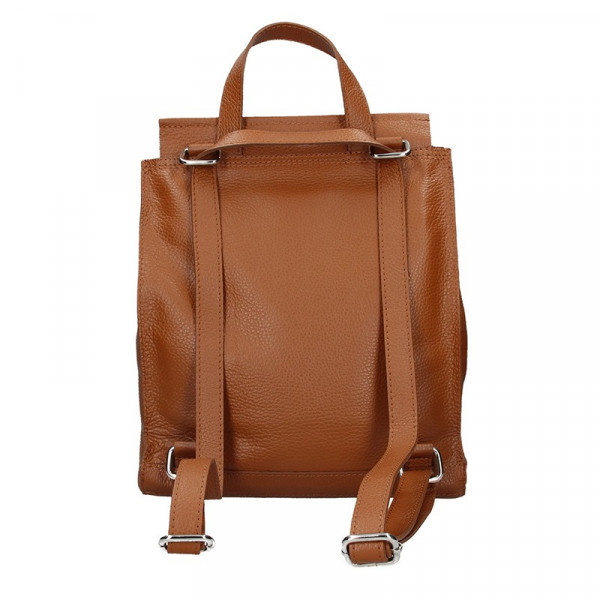 Dámsky kožený batoh Facebag Stella - hnedá