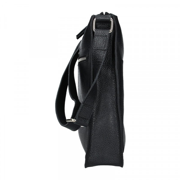 Dámska kožená kabelka Facebag Lima - čierna